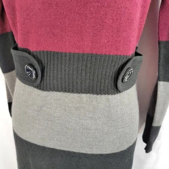 BCX Dress Mod 60s Style Sweater Dress Size Large - Picture 3 of 8